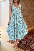 Made in Italy Tiki Pure Cotton Midi Dress Powder /32 =
